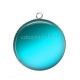 Pendentif Cabochon Argent - fond uni