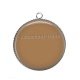 Pendentif Cabochon Argent - fond uni