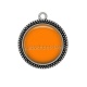 Pendentif Cabochon Argent - fond uni