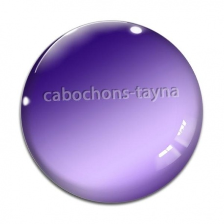 Cabochon Verre - fond uni
