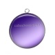 Pendentif Cabochon Argent - fond uni