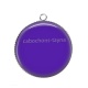 Pendentif Cabochon Argent - fond uni