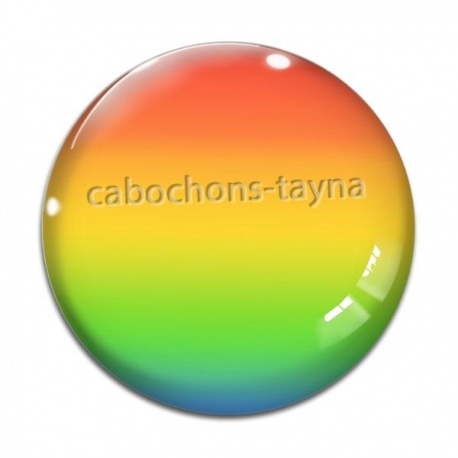 Cabochon Verre - fond uni