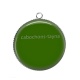 Pendentif Cabochon Argent - fond uni