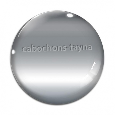 Cabochon Verre - fond uni
