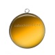 Pendentif Cabochon Argent - fond uni