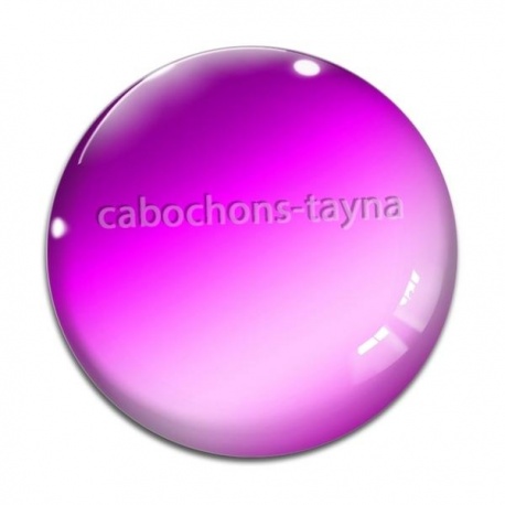 Cabochon Verre - fond uni