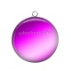 Pendentif Cabochon Argent - fond uni