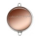 Connecteur Cabochon Argent - fond 