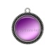 Pendentif Cabochon Argent - fond 