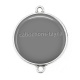 Connecteur Cabochon Argent - fond 