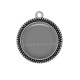 Pendentif Cabochon Argent - fond 