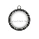 Pendentif Cabochon Argent - fond blanc