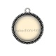 Pendentif Cabochon Argent - fond 