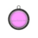 Pendentif Cabochon Argent - fond 