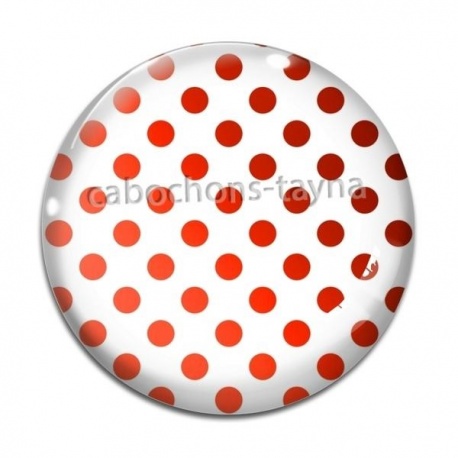Cabochon Verre - pois