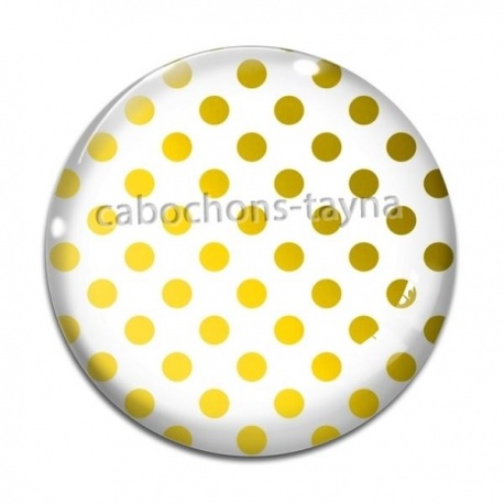 Cabochon Verre - pois