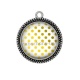 Pendentif Cabochon Argent - pois