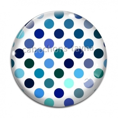 Cabochon Verre - pois