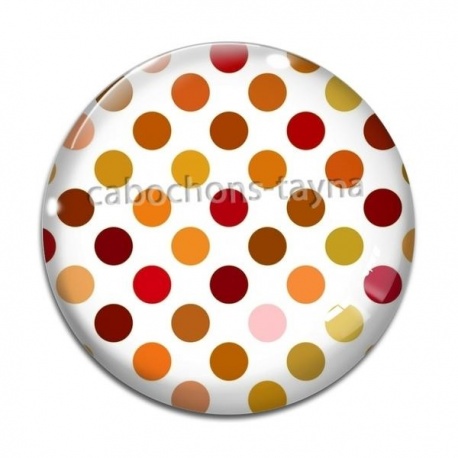 Cabochon Verre - pois