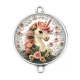 Connecteur Cabochon Argent - licorne