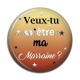 Cabochon Résine - veux tu être ma marraine