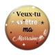 Cabochon Verre - veux tu être ma marraine