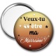 Miroir de poche - veux tu être ma marraine