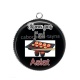 Pendentif Cabochon Argent - j'peux pas j'ai asiat
