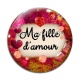 Cabochon Verre - ma fille d'amour