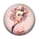 Cabochon Résine - pin up