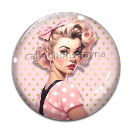Cabochon Verre - pin up