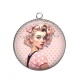 Pendentif Cabochon Argent - pin up