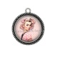 Pendentif Cabochon Argent - pin up