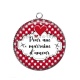 Pendentif Cabochon Argent - pour une marraine d'amour