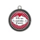 Pendentif Cabochon Argent - pour une marraine d'amour