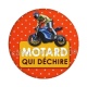 motard qui déchire