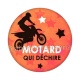 motard qui déchire