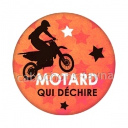 motard qui déchire