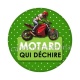 motard qui déchire
