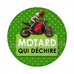 motard qui déchire