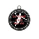 Pendentif Cabochon Argent -  Le hand c'est ma vie