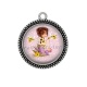 Pendentif Cabochon Argent - petite fille