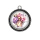 Pendentif Cabochon Argent - parfum