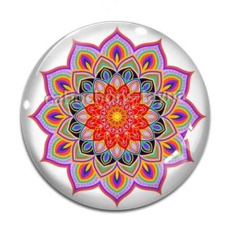 Cabochon Verre - mandala