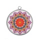 Pendentif Cabochon Argent - mandala