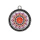 Pendentif Cabochon Argent - mandala
