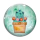 Cabochon Verre - fleurs les roses