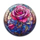 Cabochon Résine - fleur la rose