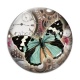 Cabochon Verre - papillon Steampunk